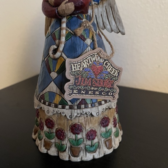 Jim Shore 2002 Angel with Cat  Heartwood Creek by Enesco F105170 Figurine W/tag - Picture 3 of 12